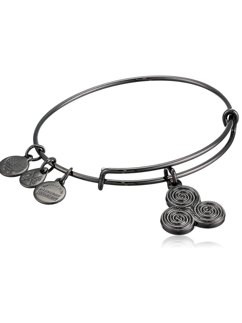 Alex and Ani Triskelion Bangle Bracelet - Midnight Silver